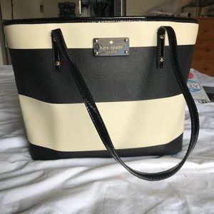 Kate spade striped shoulder bag